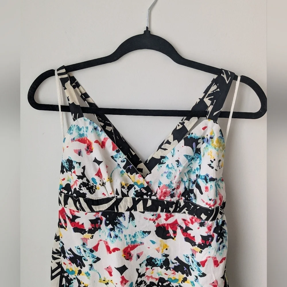 Volcom Maxi Crossback Abstract Print Dress Size S (fits large) - Picture 5 of 10